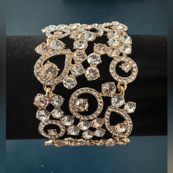 Givenchy Silk Crystal Stone Gold-Tone Flex Magnetic Bracelet - Picture 6 of 8